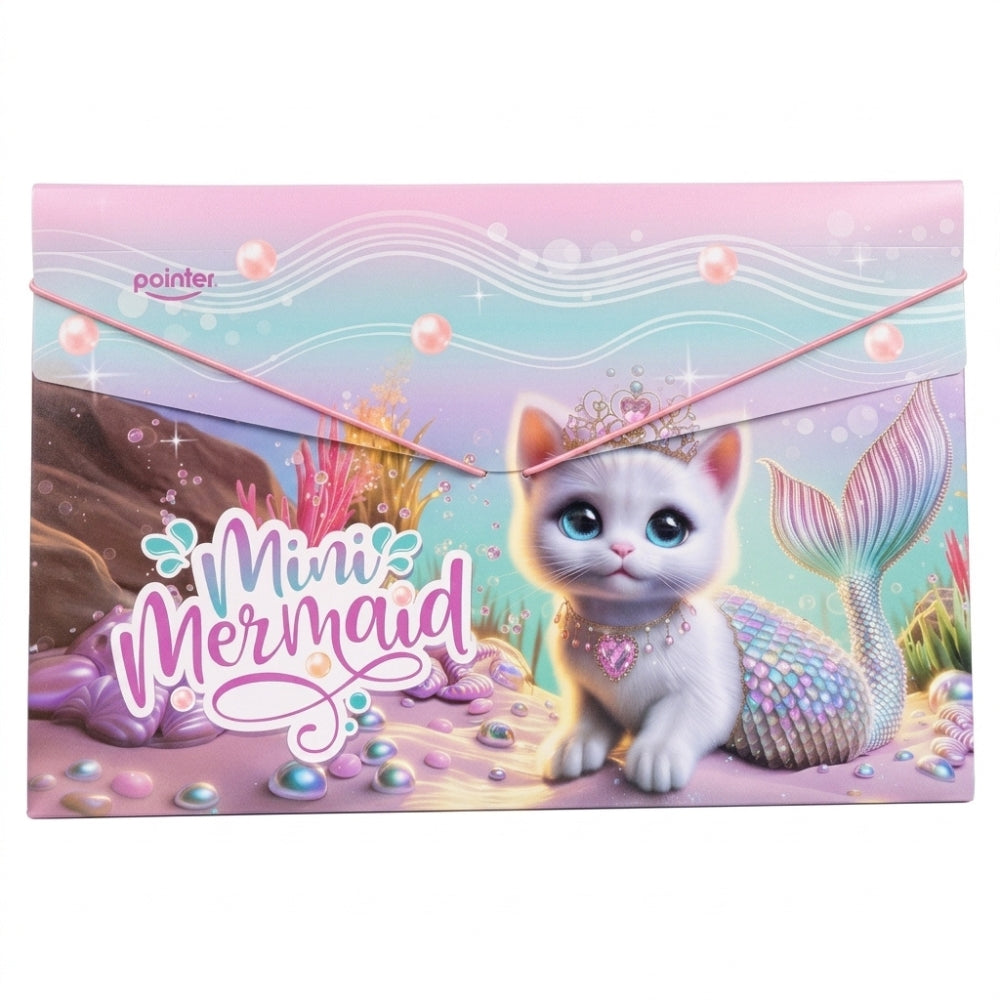 Pointer Carpeta Horizontal Con Liga Mini Mermaid