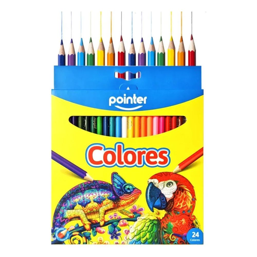 Pointer Colores De Madera 24 Colores