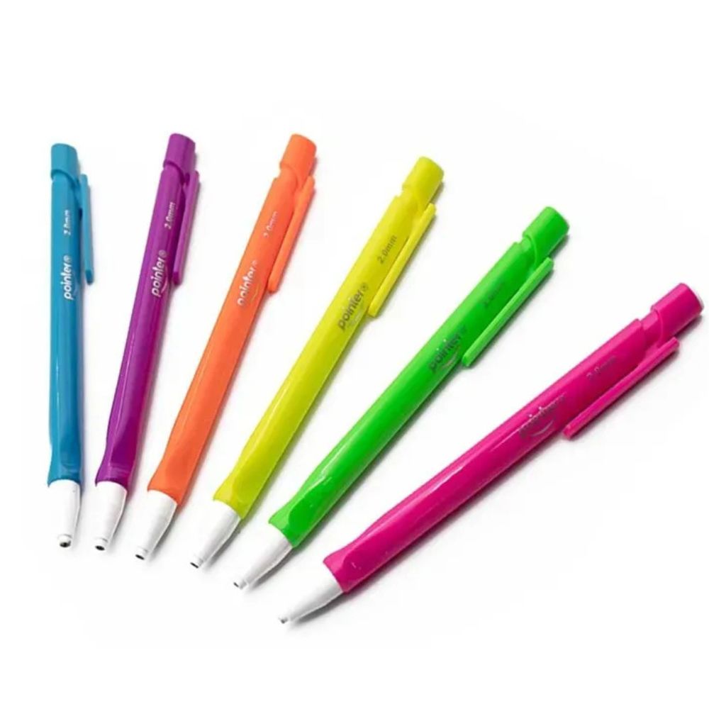 Pointer Portaminas 2.0mm HB-2B Colores Surtidos