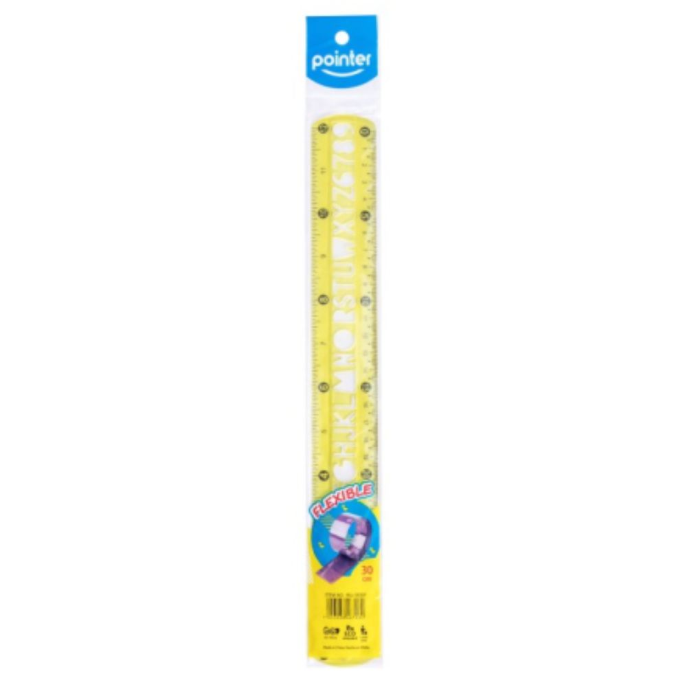 Pointer Regla Escolar Flexible Colores Varios 30cm