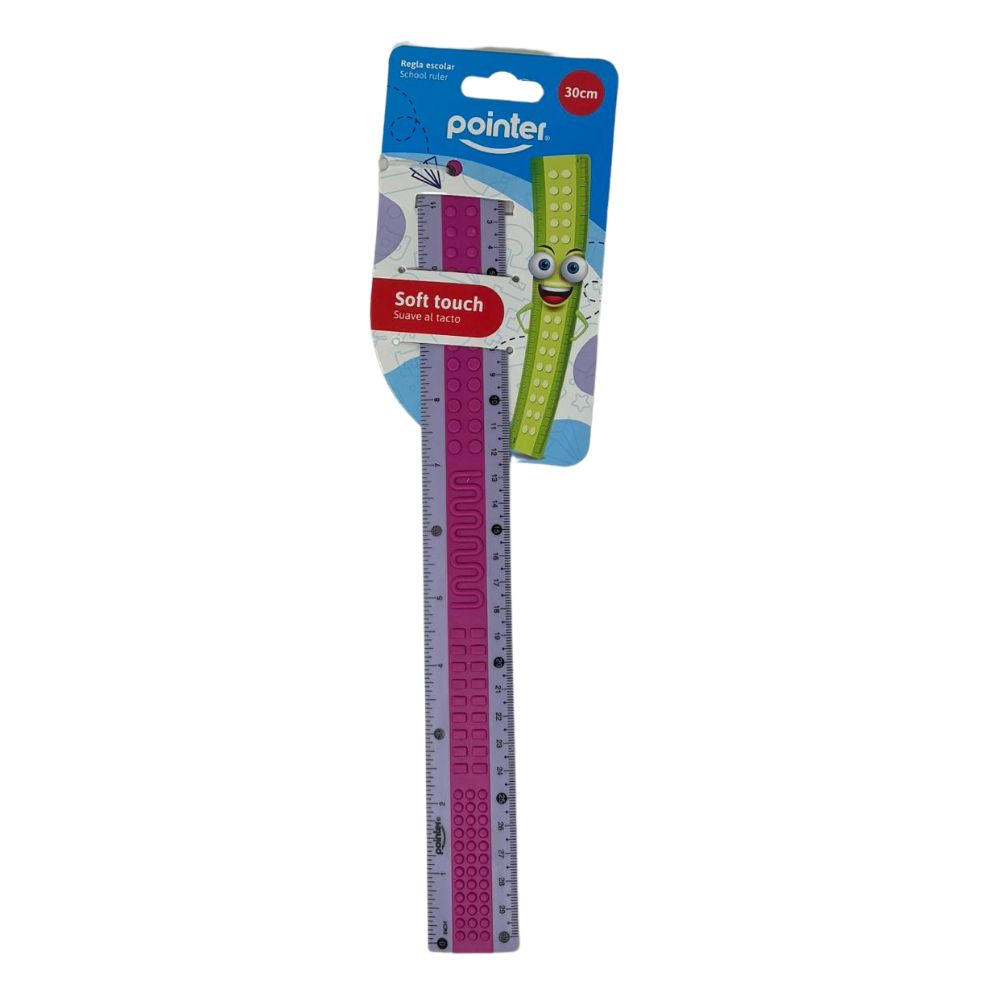 Pointer Regla Escolar Diseño Lego 30cm