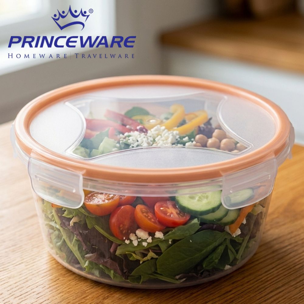 Bolw Con Tapa Hermética Orange Princeware 1710ml