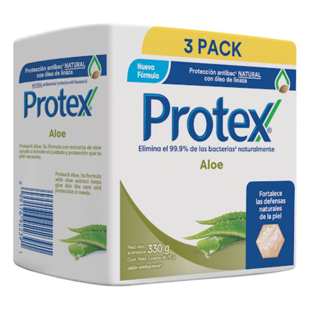 Protex Jabon En Barra Aloe 3x110gr