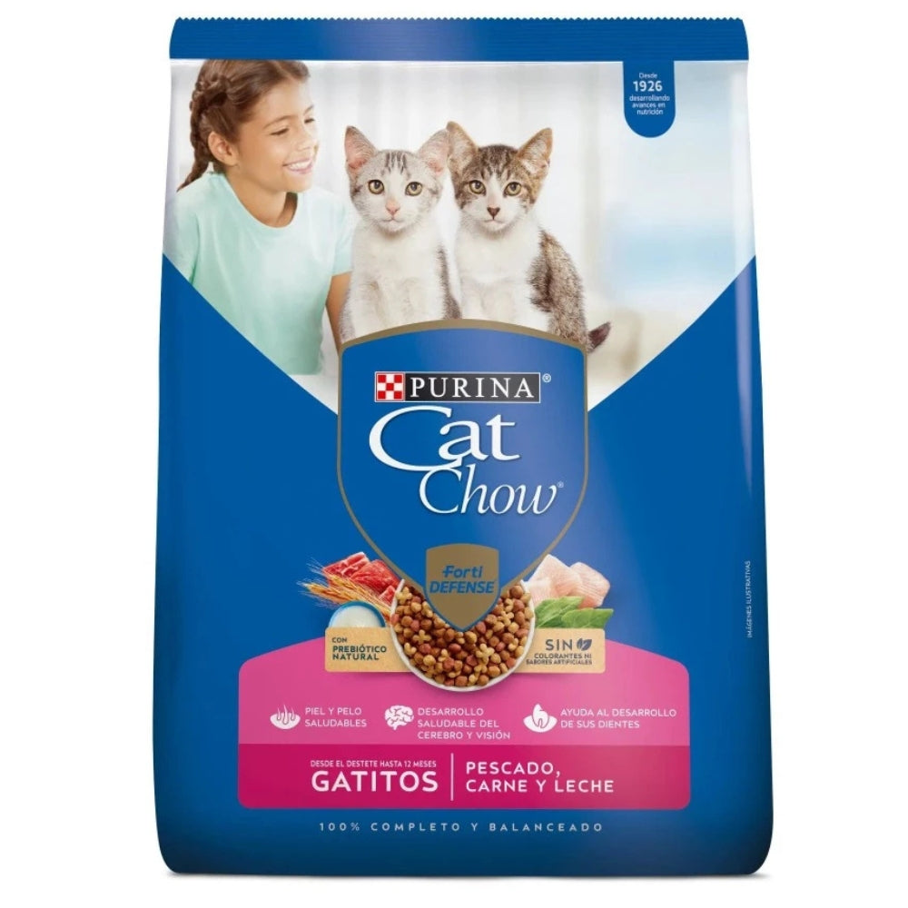Purina Cat Chow Gatitos Pescado Carne y Leche 500gr