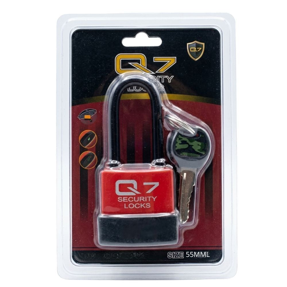 Q7 Security Locks Candado De Intemperie Arco Largo 55mml