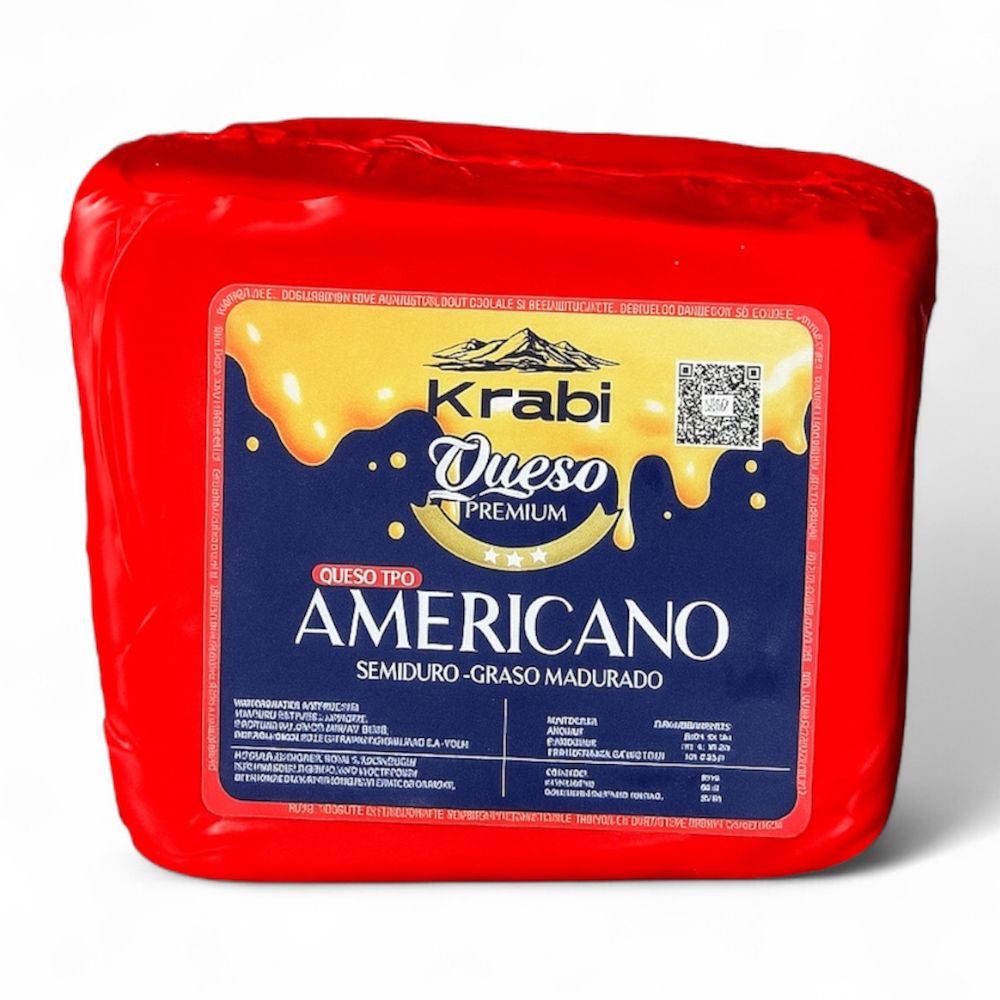 Queso Tipo Americano Krabi Porción 4 Opciones