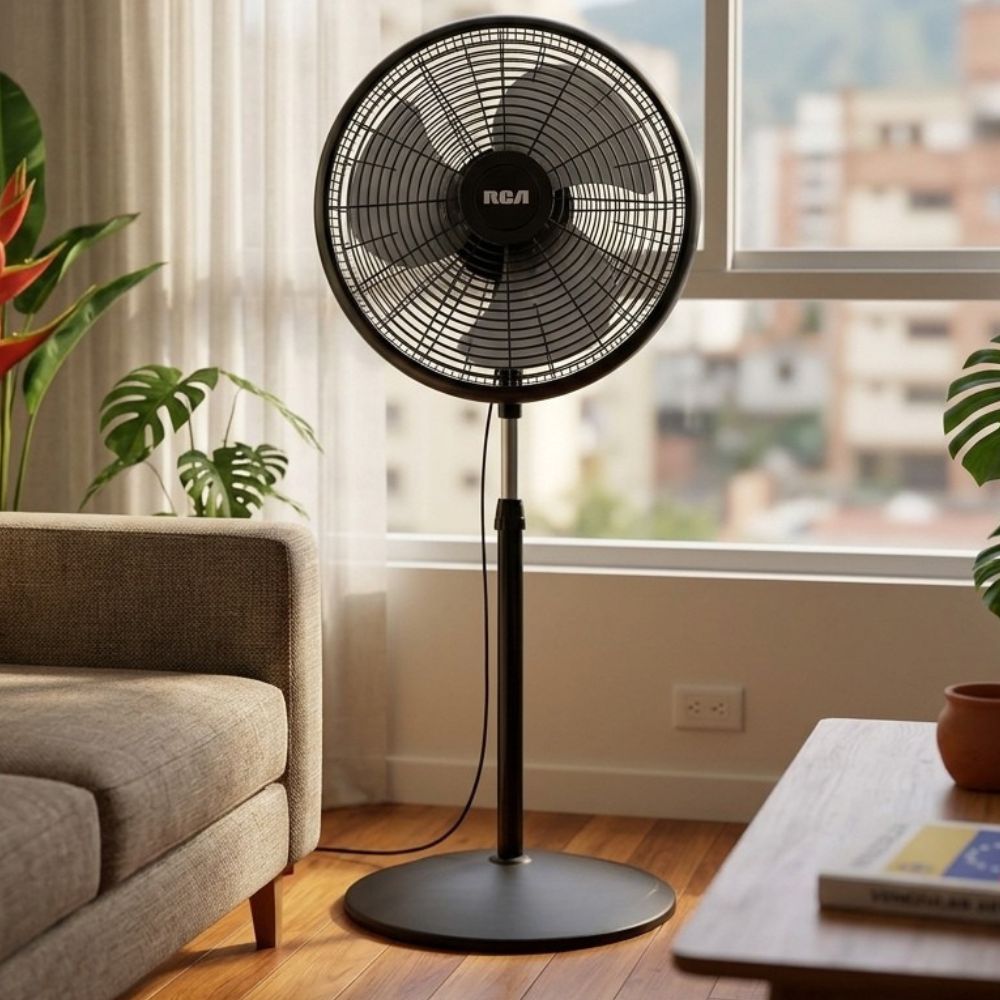 RCA Ventilador De Pie 16" Negro