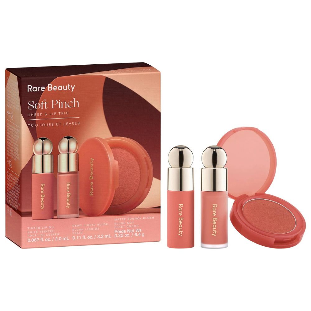 Rare Beauty Soft Pinch Cheek & Lip Trio Makeup Set