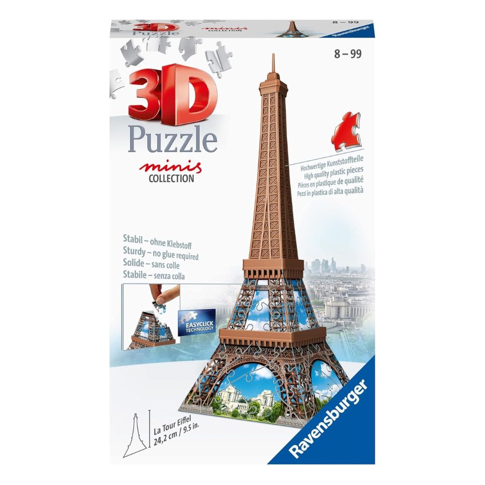 Ravensburger Rompecabezas 3D Mini Collection La Tour Eiffel 62Pzs 8+