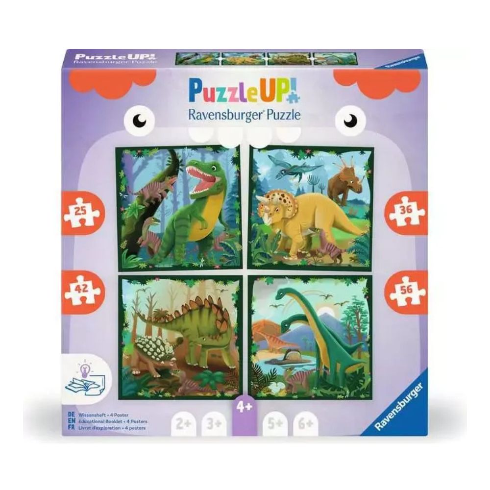 Ravensburger Rompecabezas Dinosaurios 4 Posters 4+