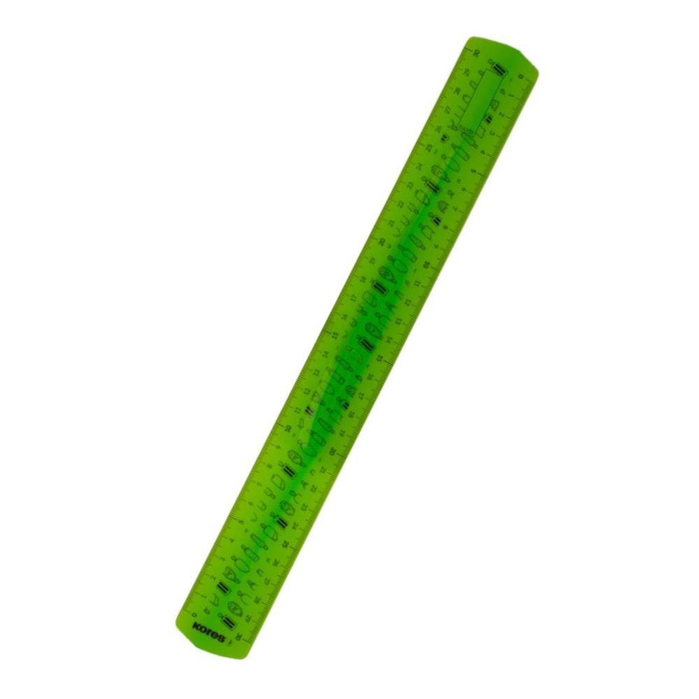 Kores Regla Elastica de 30cm Colores Surtidos 1 Und