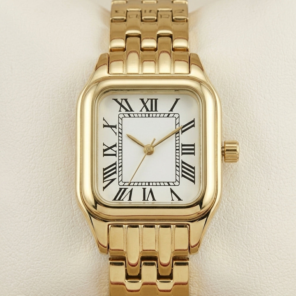 Jones Reloj Para Damas Correa De Acero Gold