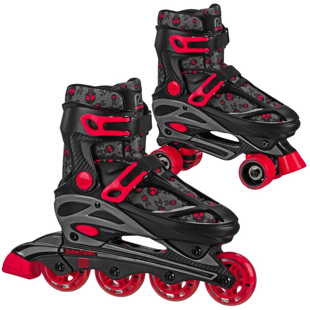 Patines 2-in-1 Roller Derby Quad and Inline Adjustable Skates Patines
