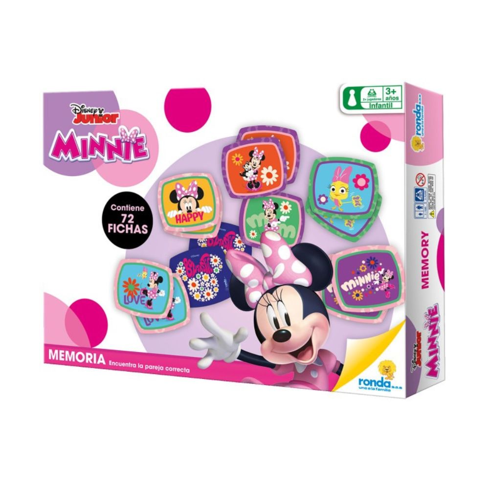 Ronda Juego De Memoria Disney Junior Minnie Happy 3+ 72Pzs