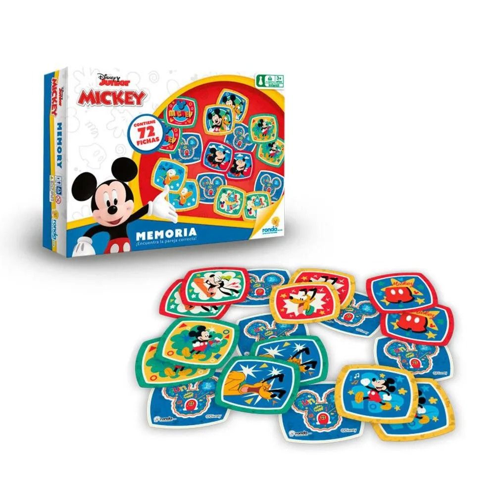 Ronda Juego De Memoria Disney Junior Mickey 3+ 72Pzs