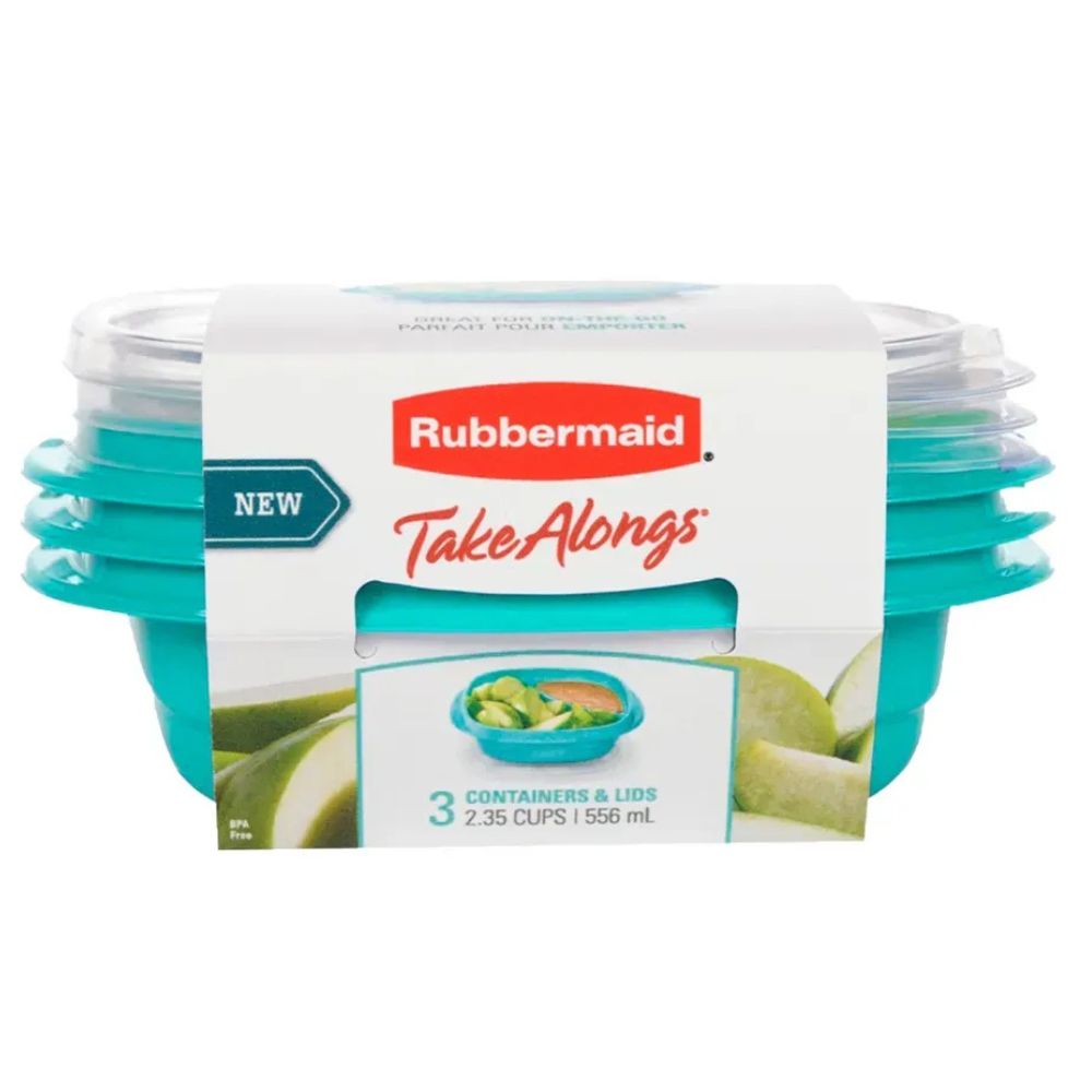 Rubbermaid Take Alongs Set De Envases 6 Piezas Turquesa 555ml