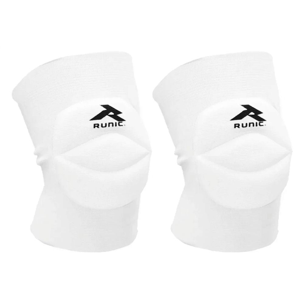 Runic Rodillera Deportiva Básica Volleyball Acolchada White