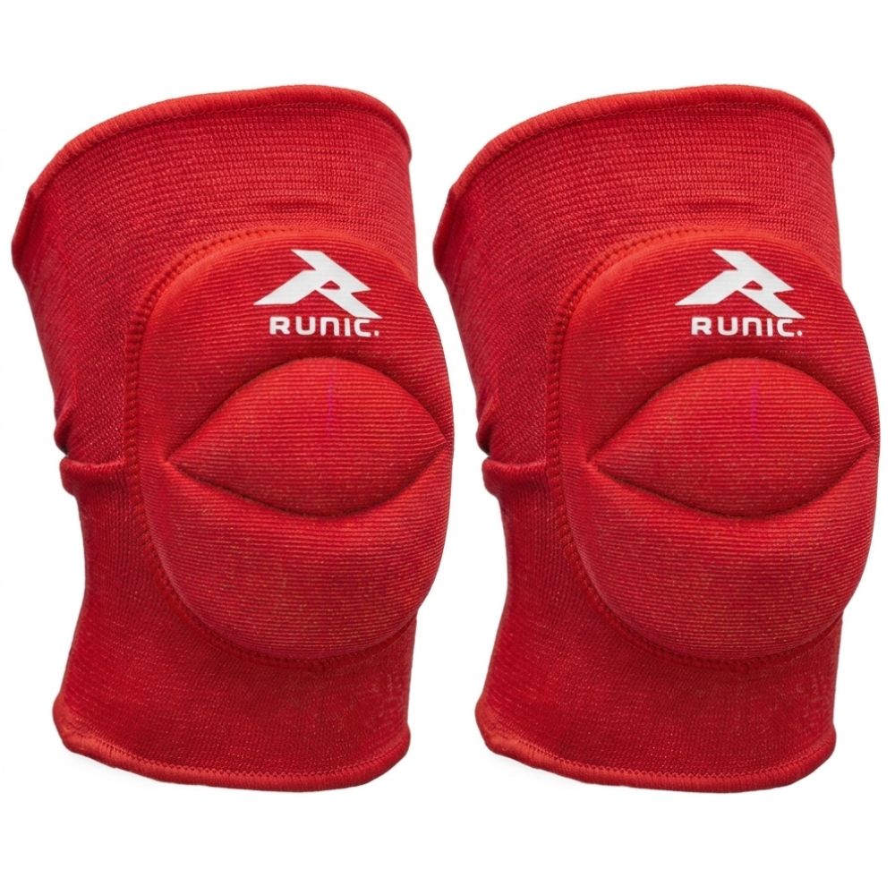 Runic Rodillera Deportiva Básica Volleyball Acolchada Red