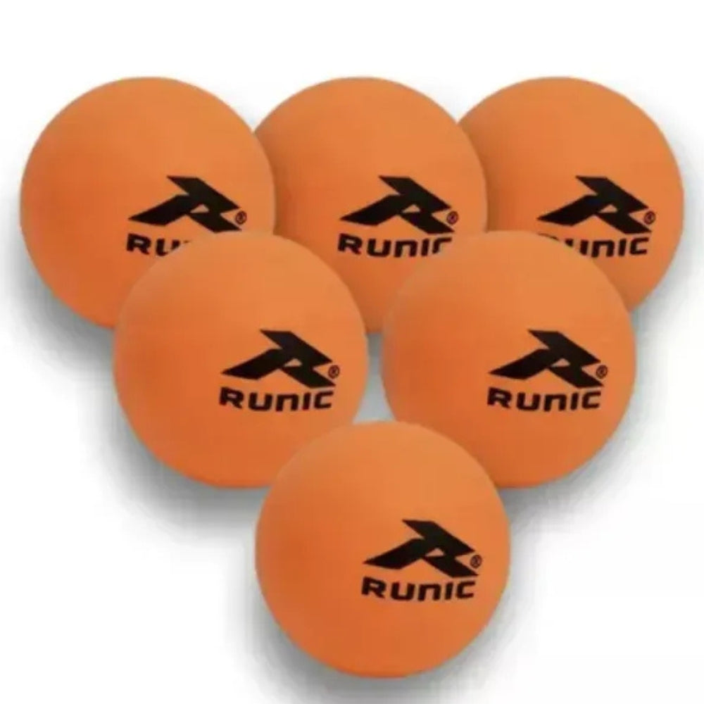Runic Set 6 Und De Bolas De Ping Pong Color Orange 40mm
