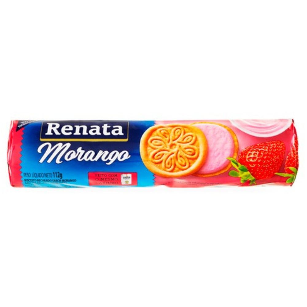 Renata Galletas Sandwich Biscuit Fresa 112gr