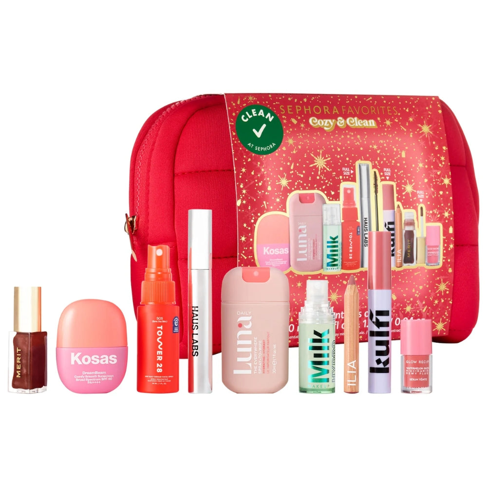 Sephora 10 Und Favorites Cozy & Clean Makeup Value Set