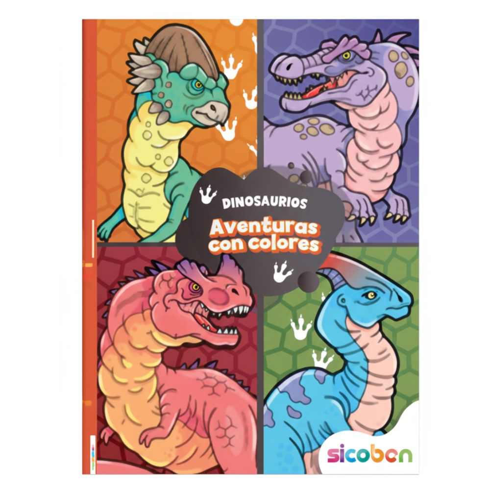 Aventuras Con Colores Libro De Actividades Para Niños "Dinosaurios"