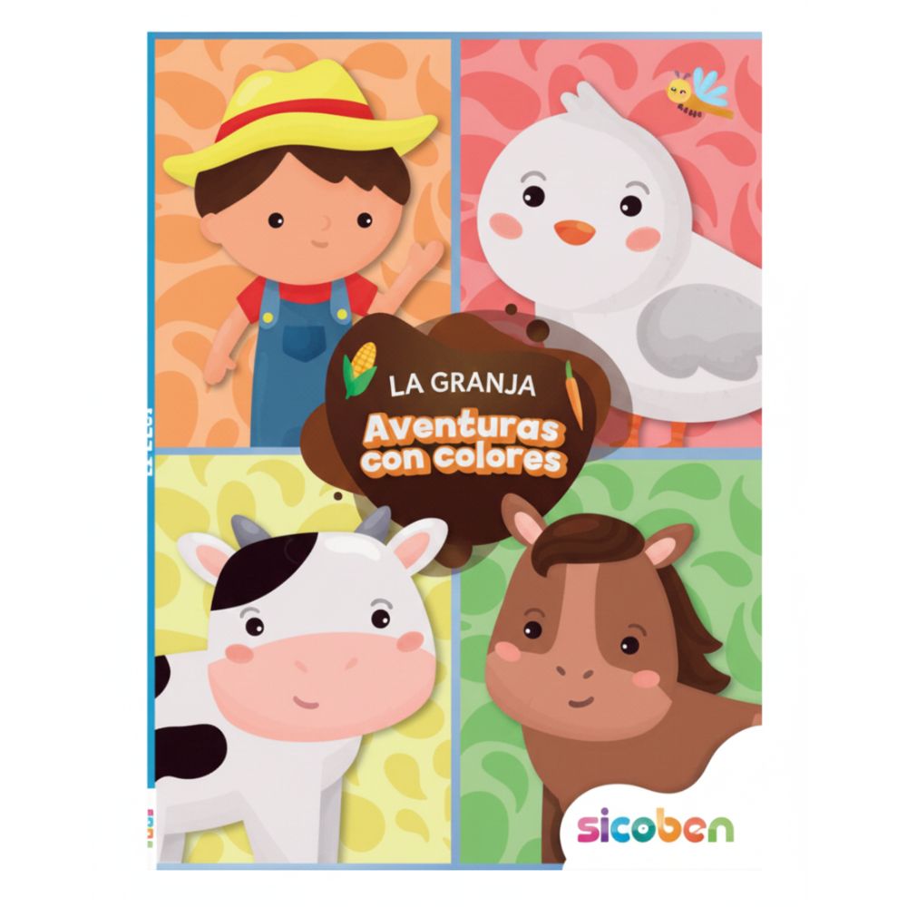 Aventuras Con Colores Libro De Actividades Para Niños "La Granja"