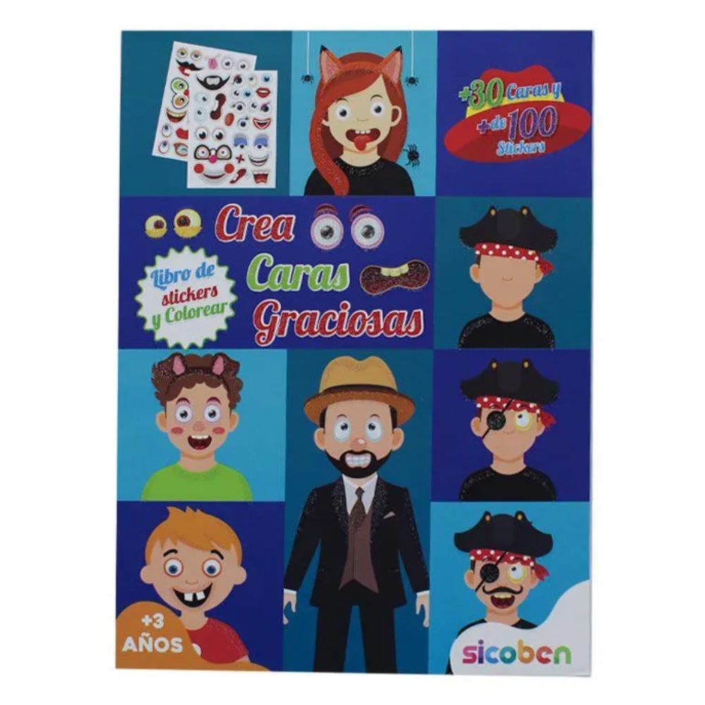 Crea Caritas Libro De Actividades Infantiles De Cara Graciosas