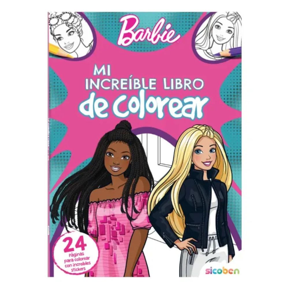 Mi Increíble Libro De Colorear Mattel Barbie 24pag
