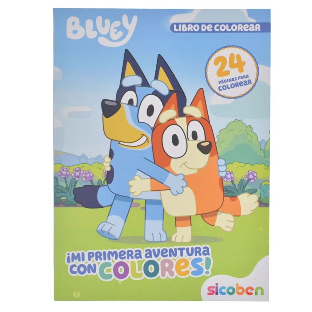 Mi Primera Aventura Con Colores Libro Para Niños De Bluey