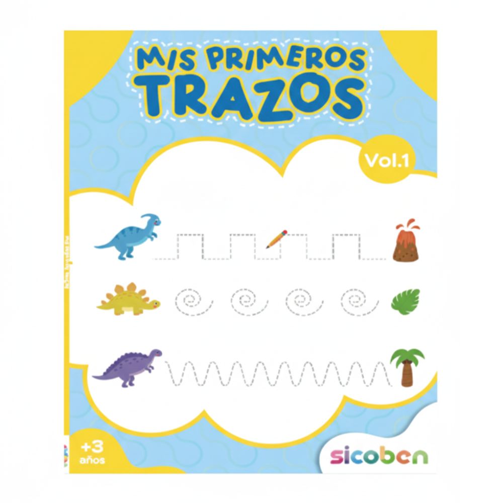 Libro De Actividades Para Niños Mis Primeros Trazos Vol 1