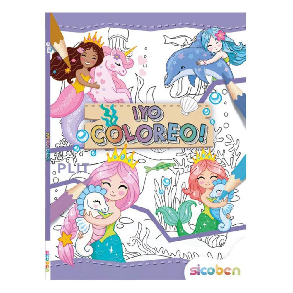 Sicoben Yo Coloreo Libro Infantil Para Colorear Sirenas