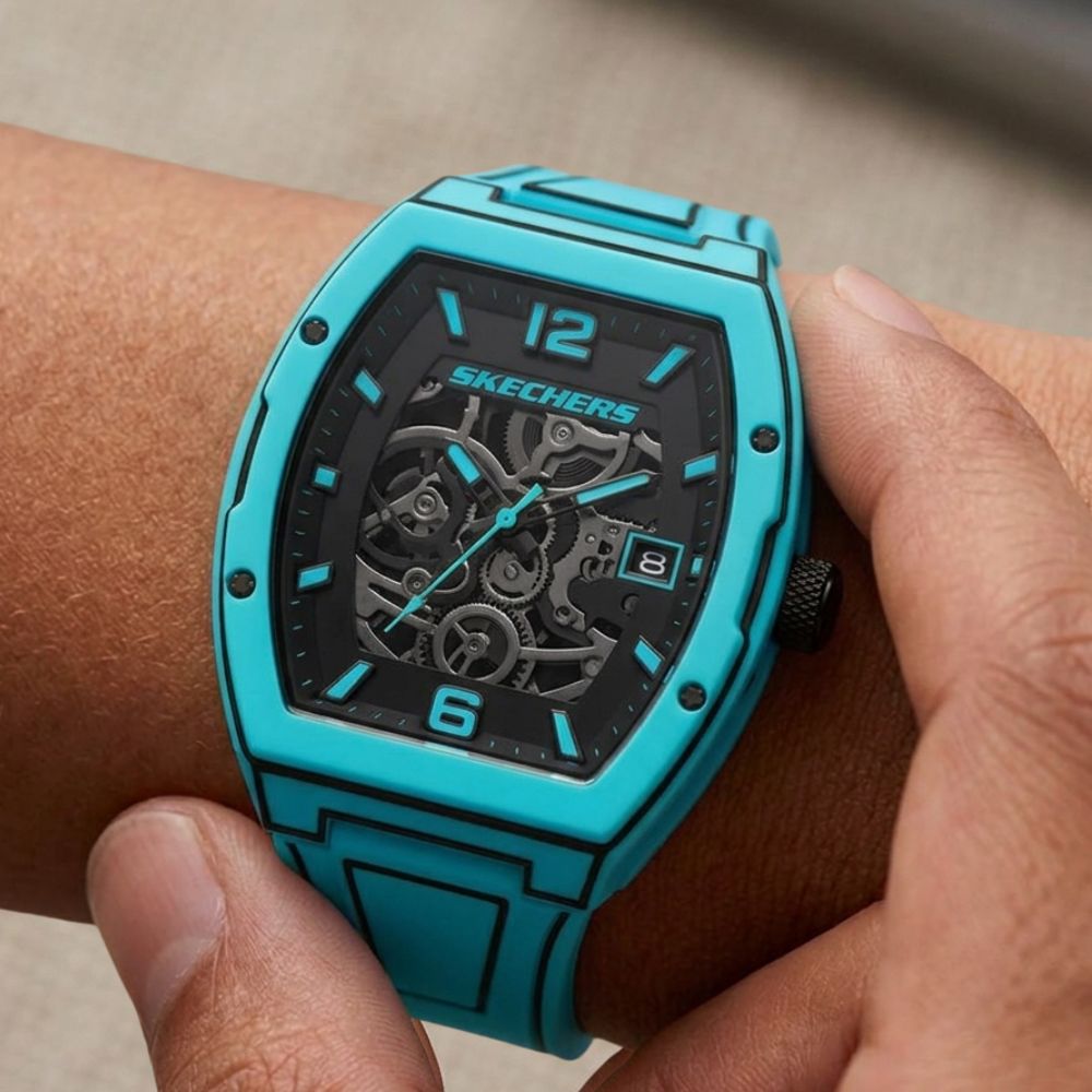 Skechers Reloj Para Caballeros Tellem Pop Art Aquamarine
