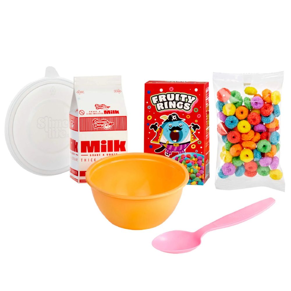 Slime Life Bowl Of Fruity Cereal Glossy Milk Crunchy Cereal