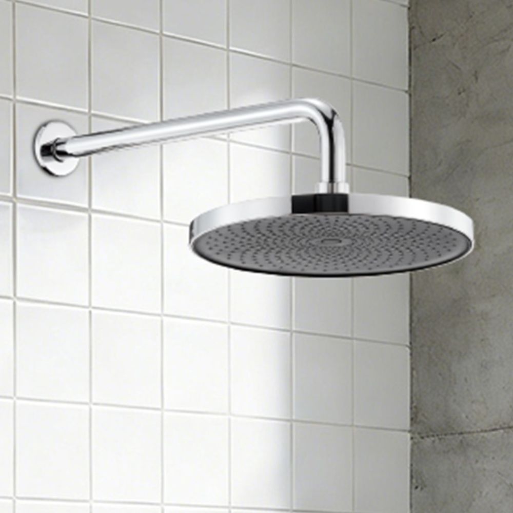 Solvex Plus Juego De Ducha Satinada De 10" Redondo ABS Brazo De 50cm