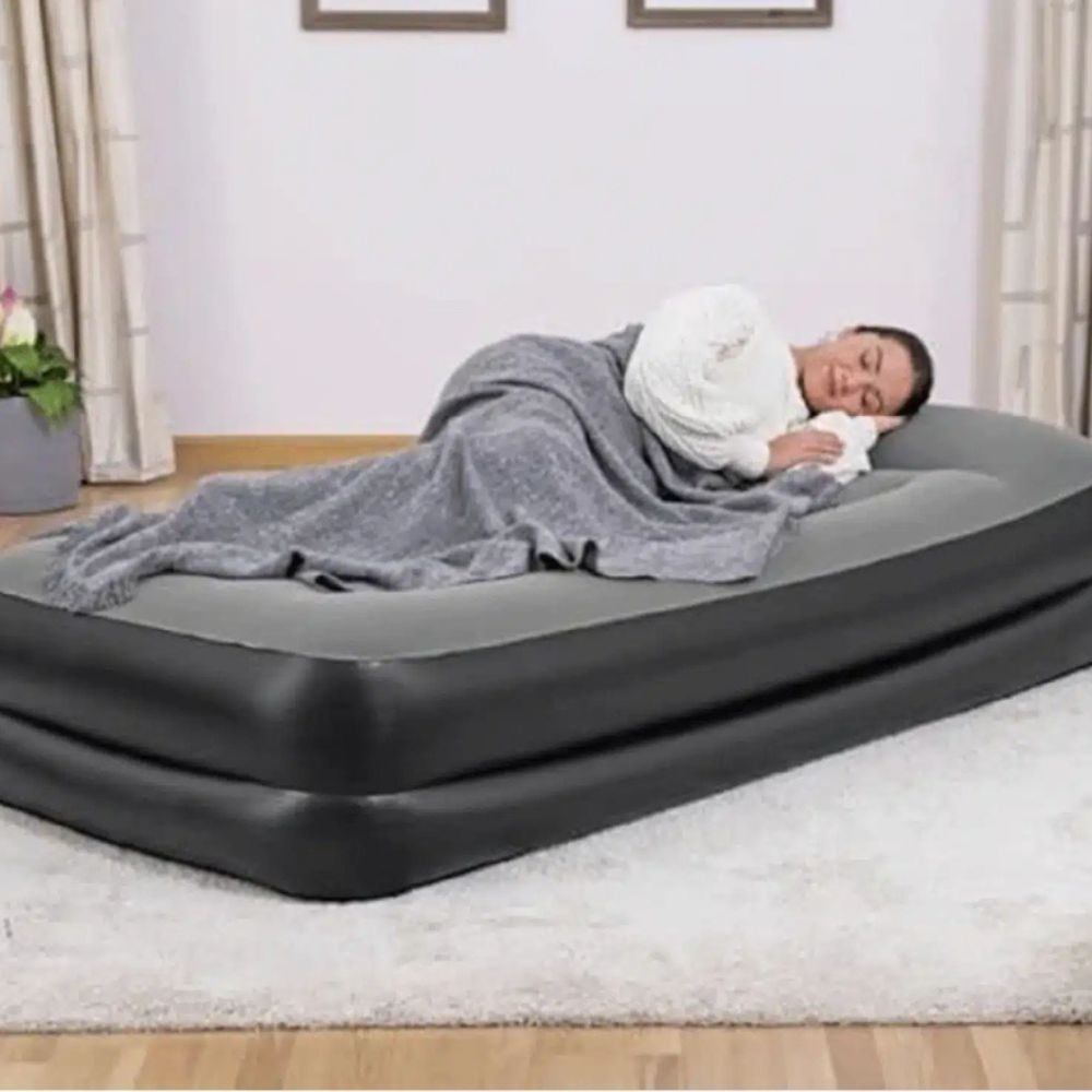 Bestway Colchón Inflable Individual Tritech Con Bomba De Aire