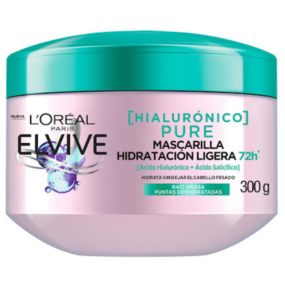 L'oreal El Vive Baño de Crema Acido Hialuronico Pure 300 Gr