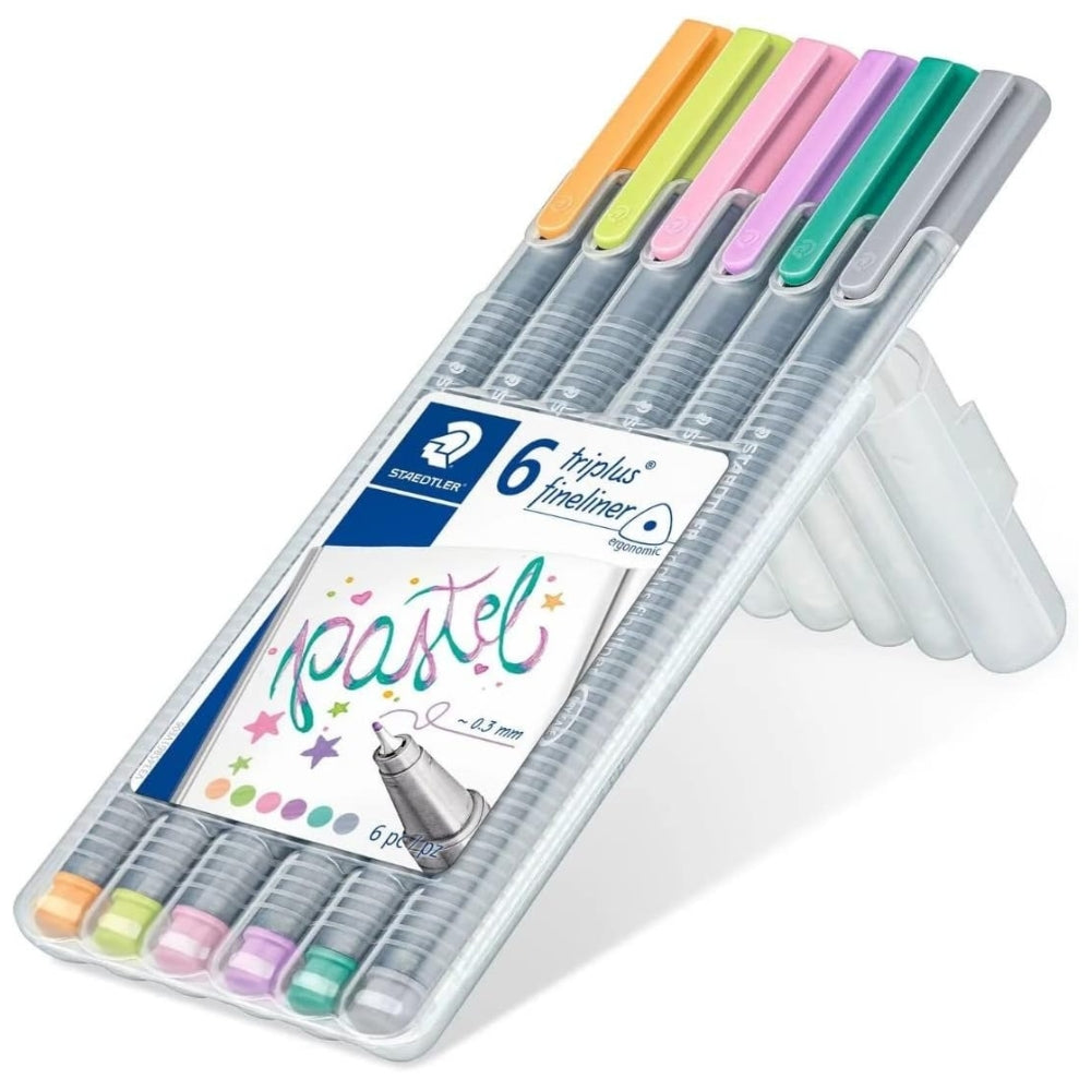 Staedtler Resaltadores De Punta Fina 0.3mm Colores Pastel 6Und