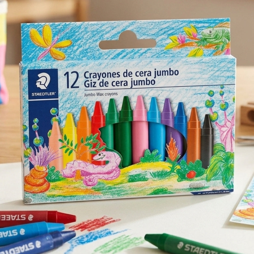Staedtler Creyones De Cera Jumbo 12 Colores