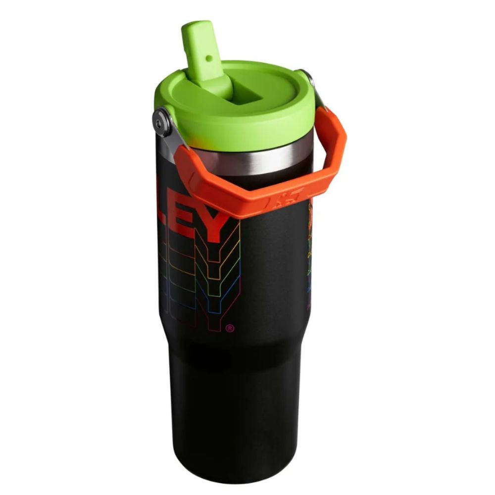 Stanley Termo The Iceflow Flip Straw Tumbler 30oz Black Reverb