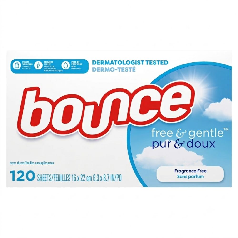 Bounce Free & Gentle Dryer Sheets 120 Und
