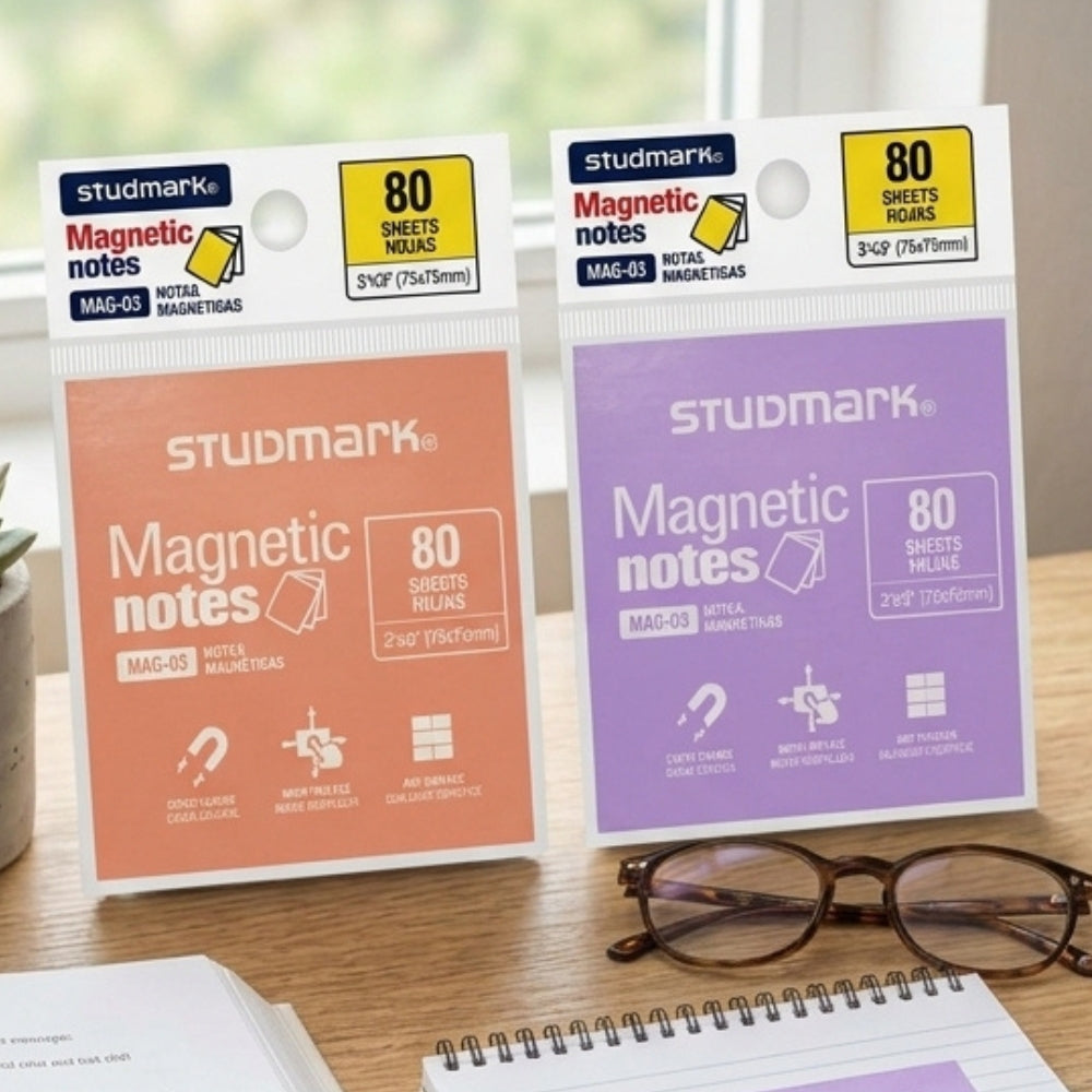 Studmark Notas Magnéticas 3"x3" 80 Hojas 2 Opciones