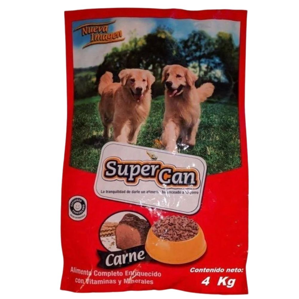 Super Can Adultos Carne Nacional 4 kg