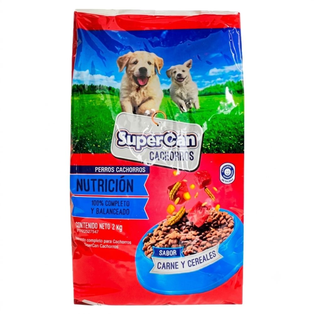 Super Can Cachorro Sabor A Carne Con Vitaminas Y Minerales 2 kg