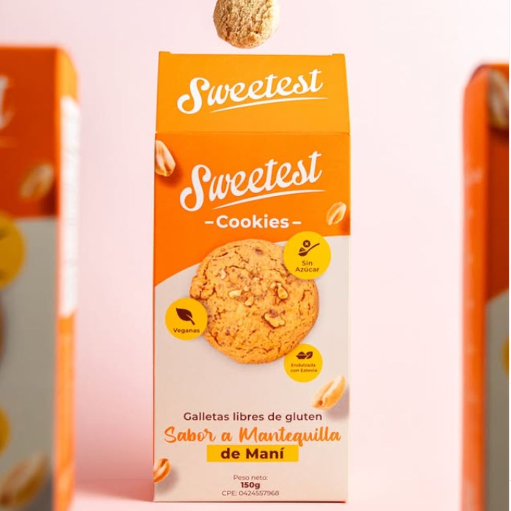 Sweetella Galletas De Mantequilla De Maní Sin Azúcar 150gr