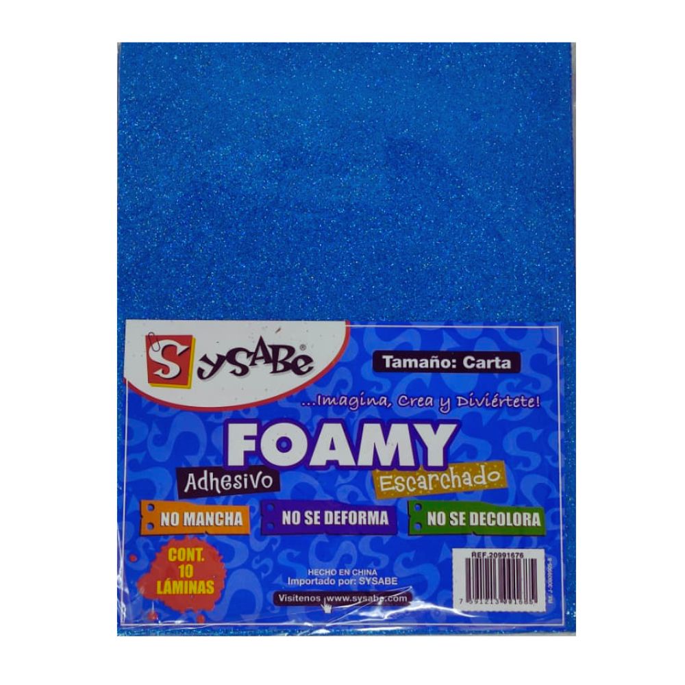 Foamy Escarchado Tamaño Carta Azul 1 Und Pointer