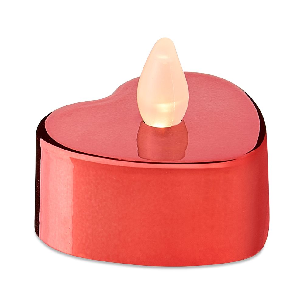 Tealights Hearts Candles Led 4 Pieces