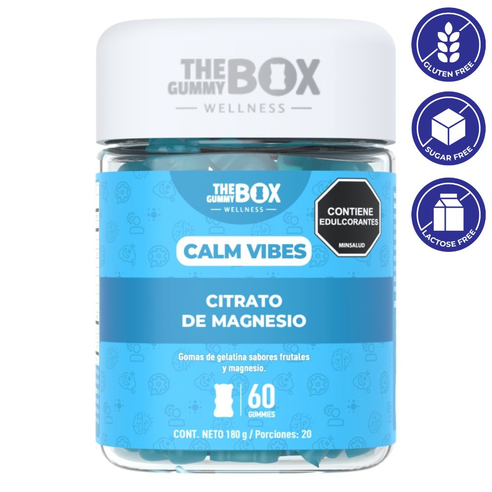 The Gummy Box Gomas De Gelatina Calm Vibes Citrato De Magnesio 60Und