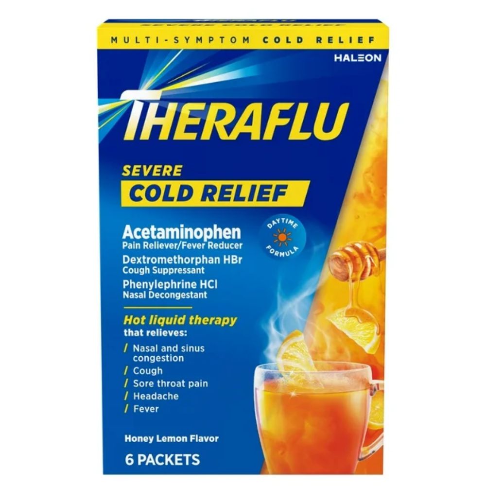 Theraflu Infusion Antigripal Severe 6 Sobres con Acetaminofen