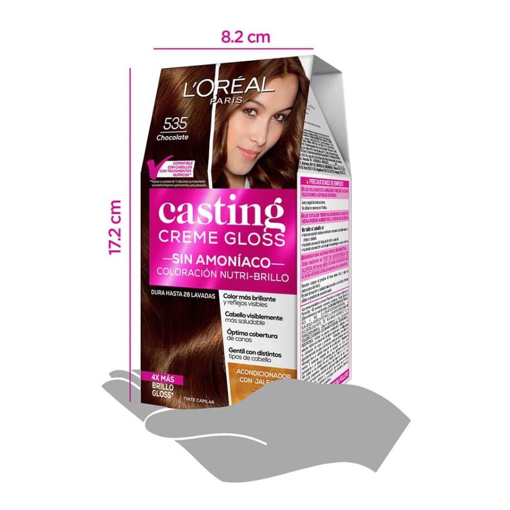 L'oreal Tinte Casting Creme Gloss 535 Chocolate Sin Amoniaco